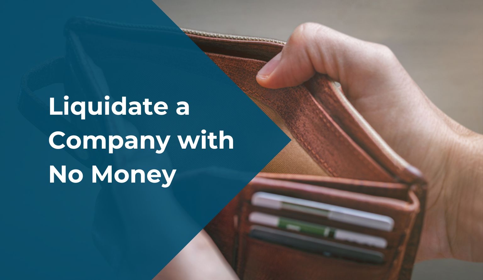 How to Liquidate a Company with No Money